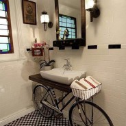 Lavabo de um ciclista