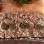 Terrine de salmão e aspargo