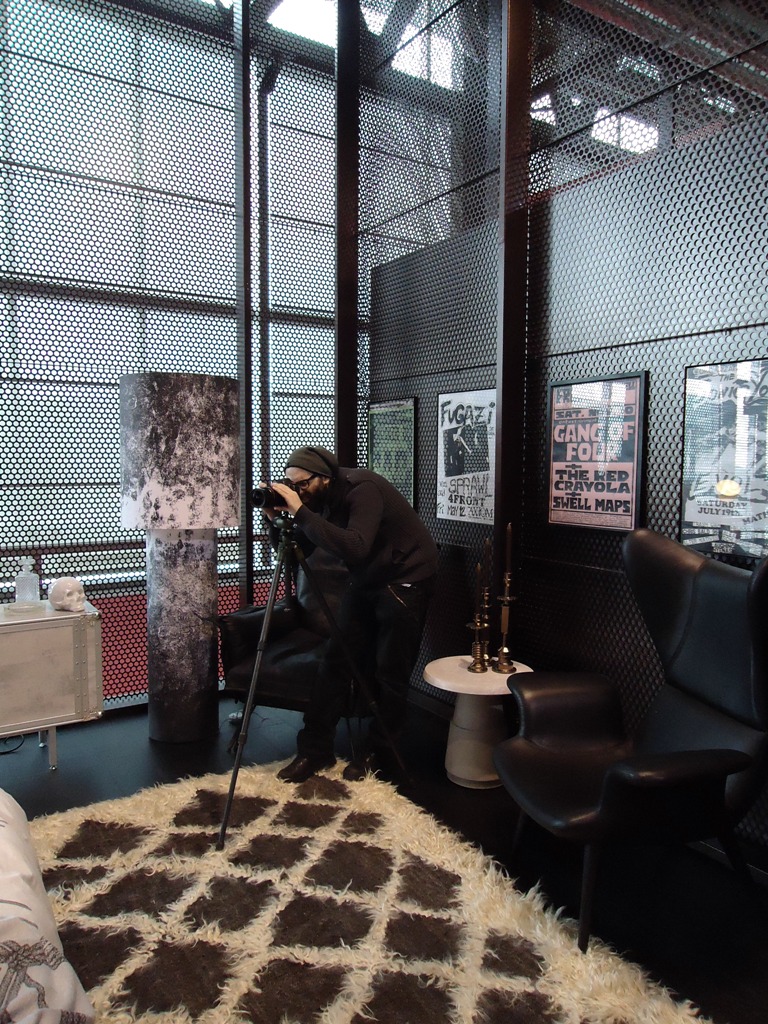 Quarto Disel com estampas em preto e branco