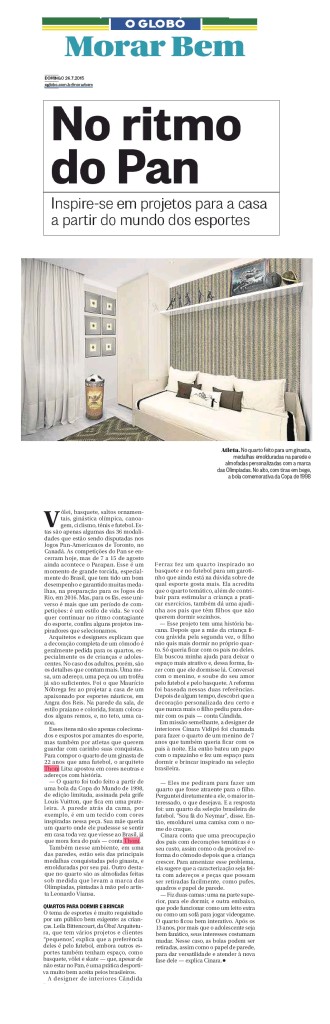Morar Bem - O Globo - 26.07.2015
