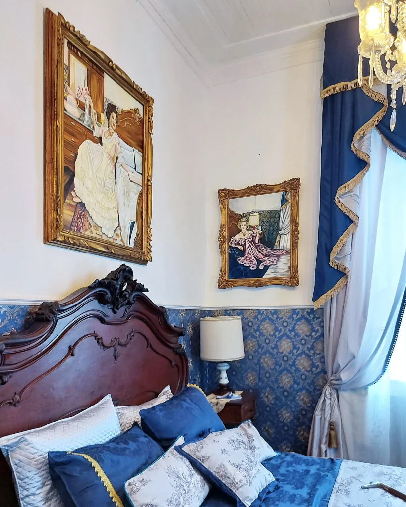 Quarto que Evita Perón ficou hospedada no Solar de Laranjeiras reformado por Thoni Litsz