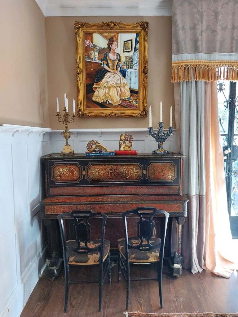 Sala do Piano do Solar de Laranjeiras assinada pelo arquiteto Thoni Litsz